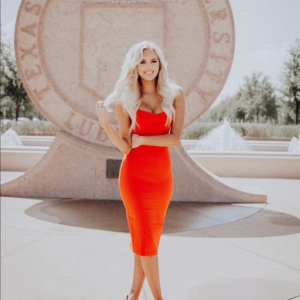 Red Nookie MIDI dress